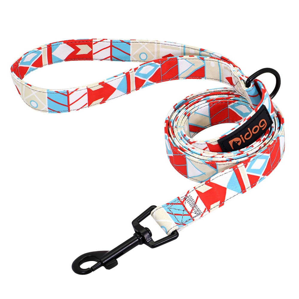 Colorful Print Nylon Dog Leash