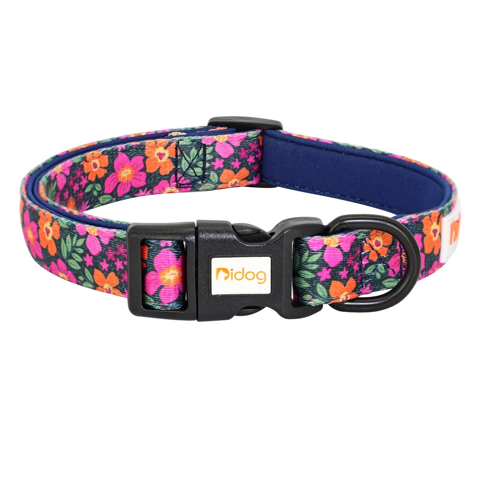 Colorful Printed Nylon Dog Collar